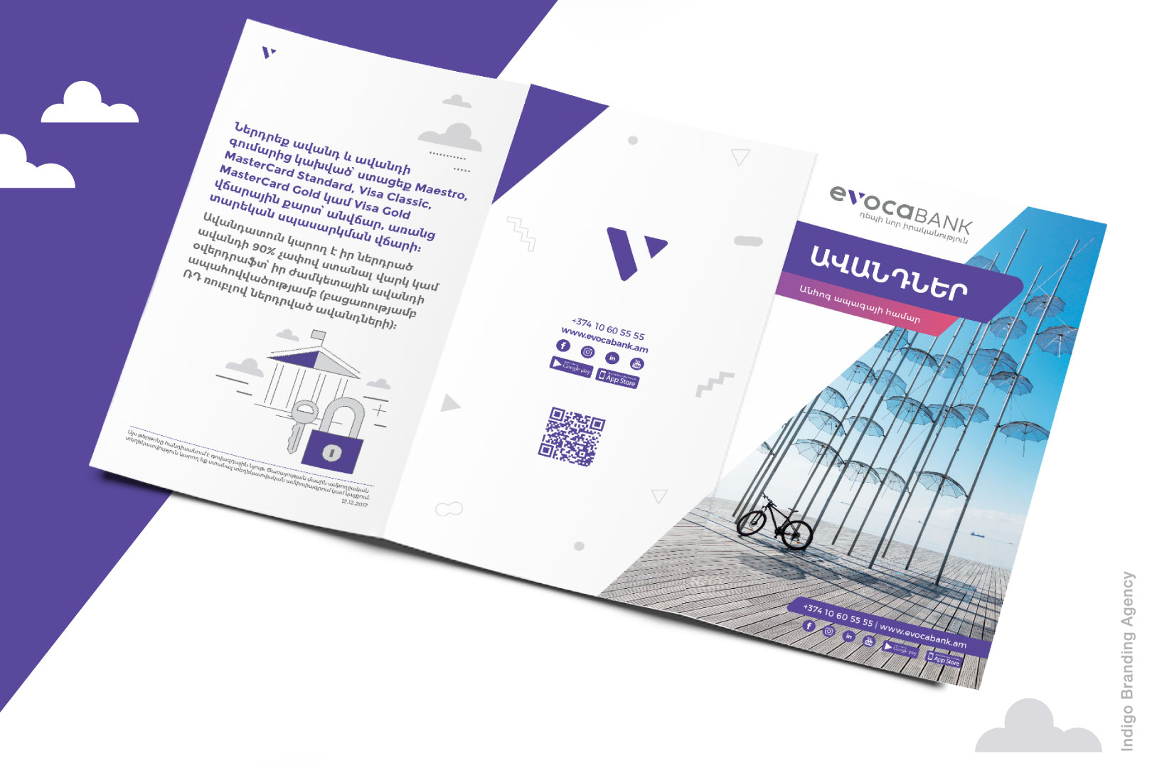 Evocabank branding and visual Identity by Indigo branding