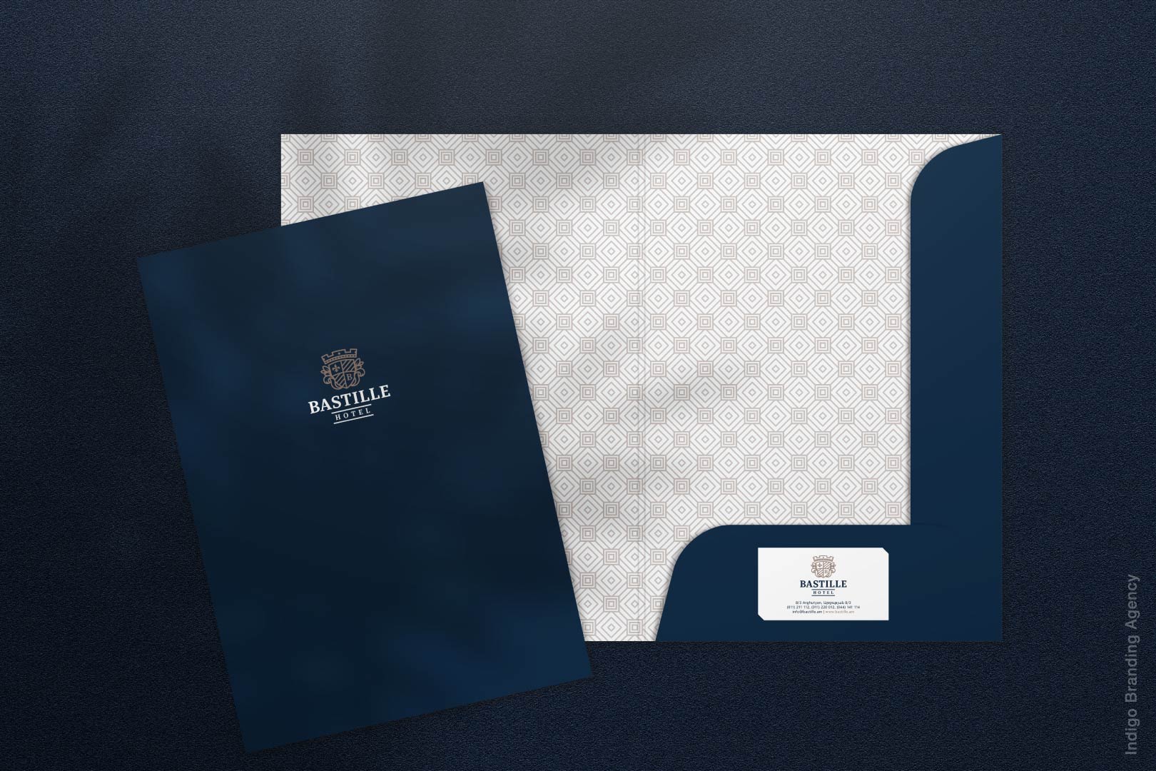 Bastille hotel branding and logo design by Indigo branding