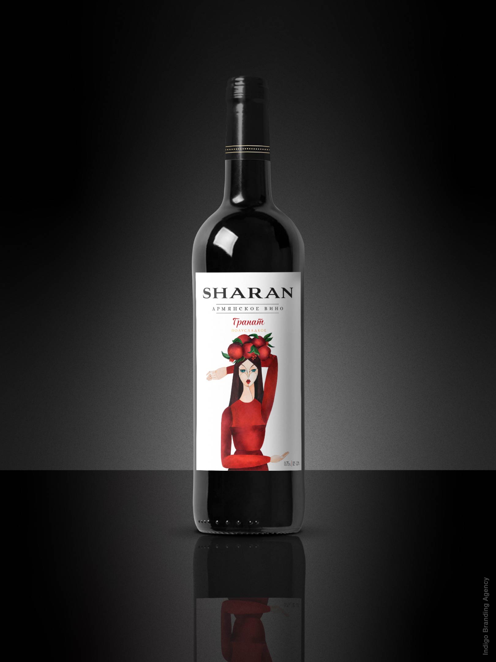 Sharan Fruit Wines branding and labeling by Indigo branding