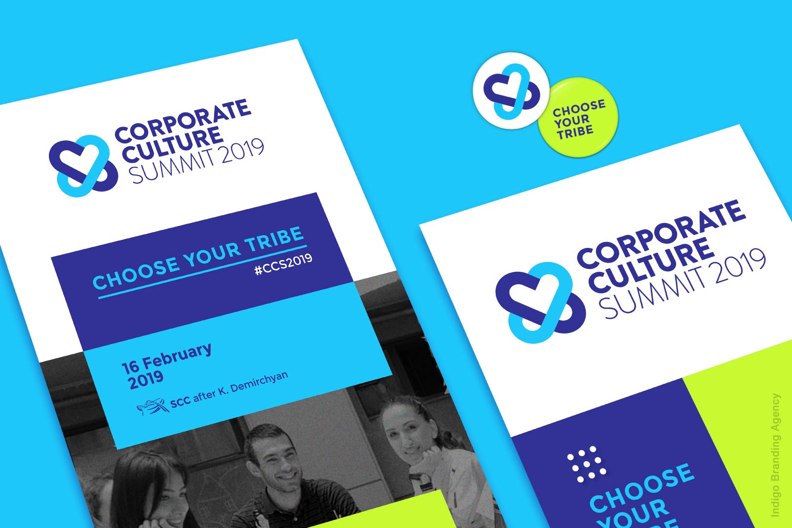Corporate Culture Summit branding and logo design by Indigo branding