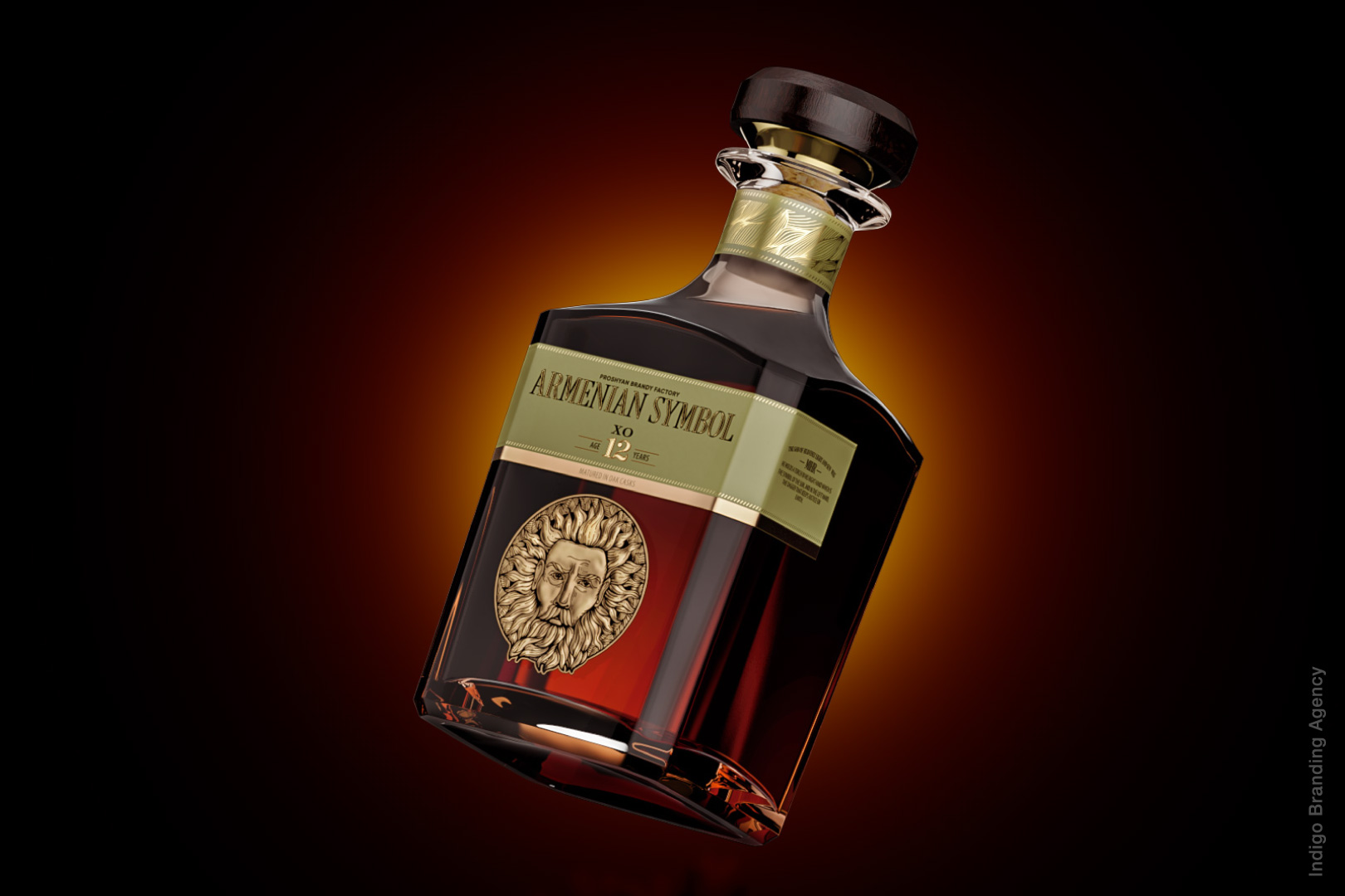 Armenian Symbol brandy branding and labeling design by Indigo branding