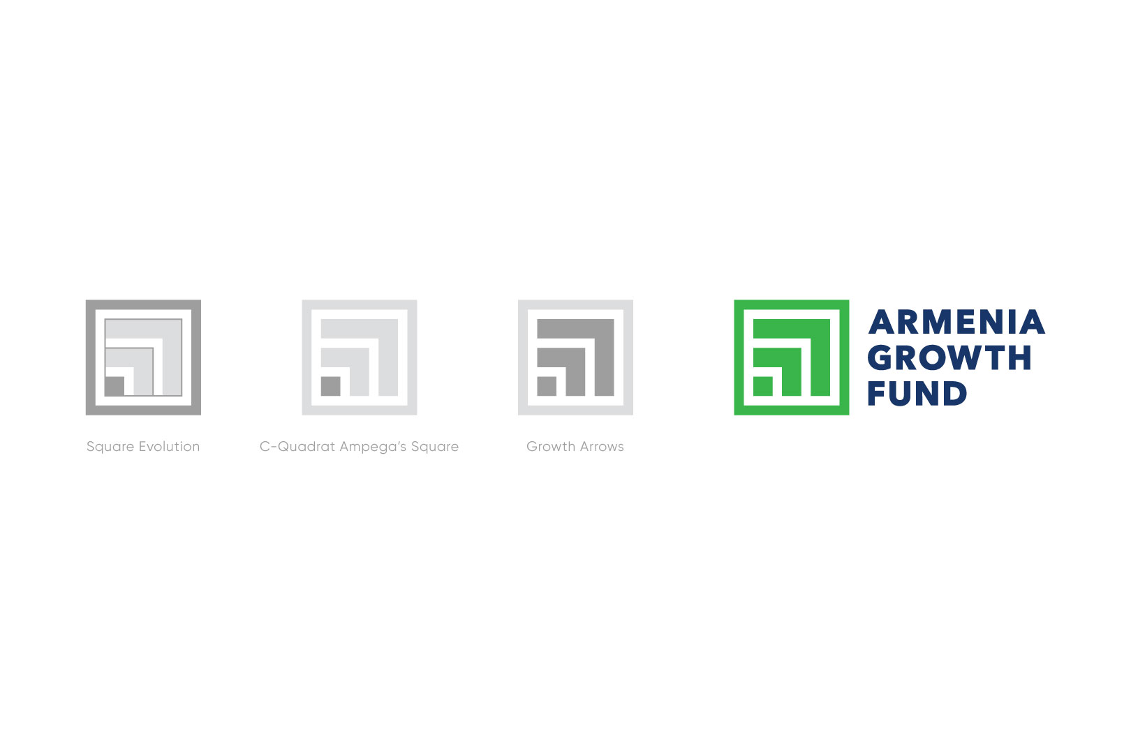 Armenia Growth Fund (AGF) branding and logo design by Indigo branding