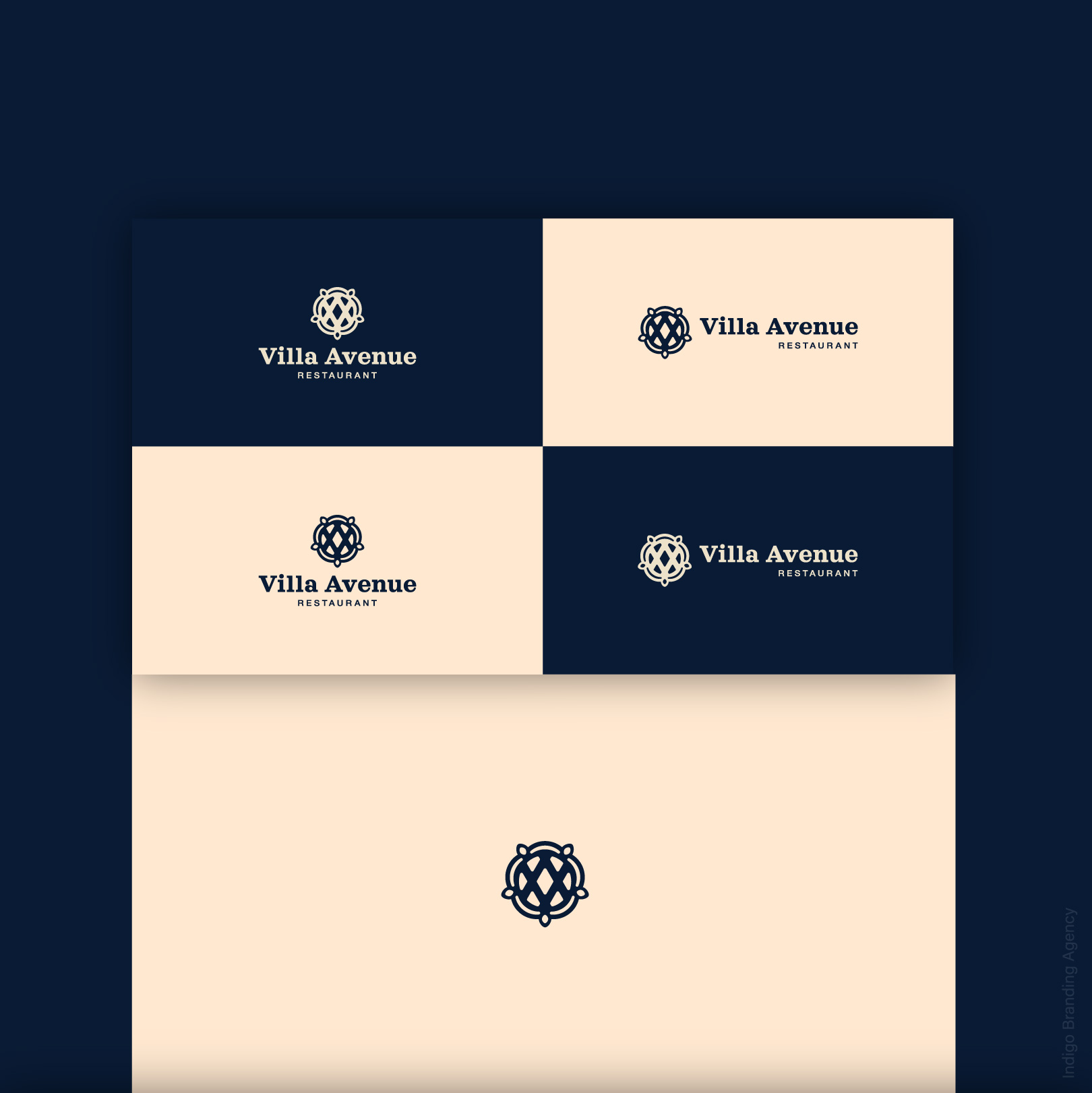 Villa Avenue branding and logo design by Indigo branding