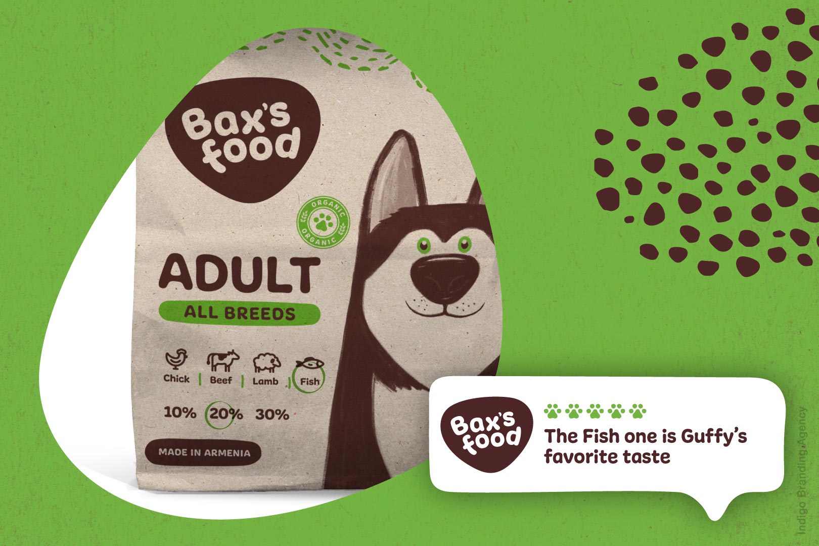 Bax’s Food branding and packaging design by Indigo branding