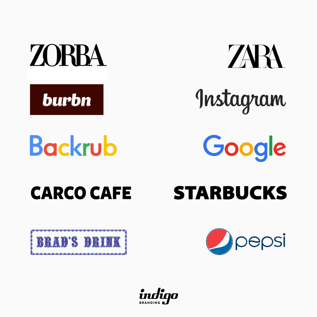 Zorba Zara Instagram Google Starbucks pepsi