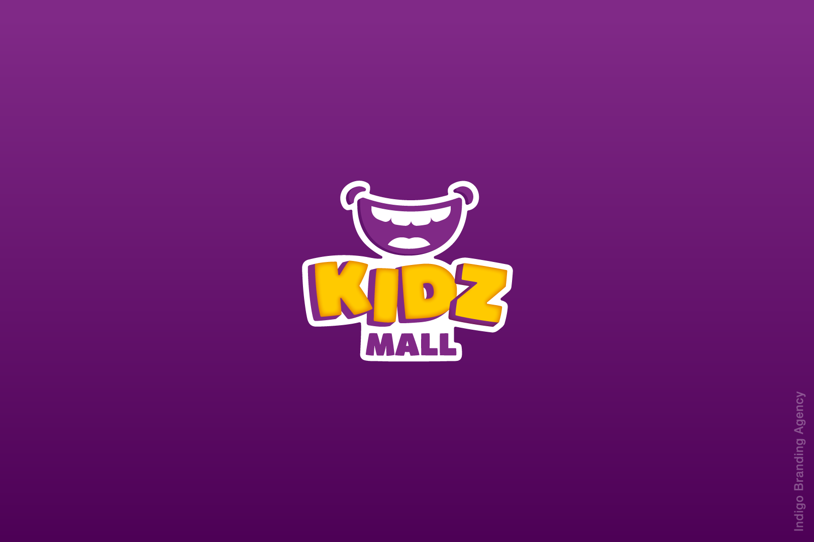 kidz mall logo design and branding by Indigo Branding Yerevan kidz mall лого дизайн и брендинг