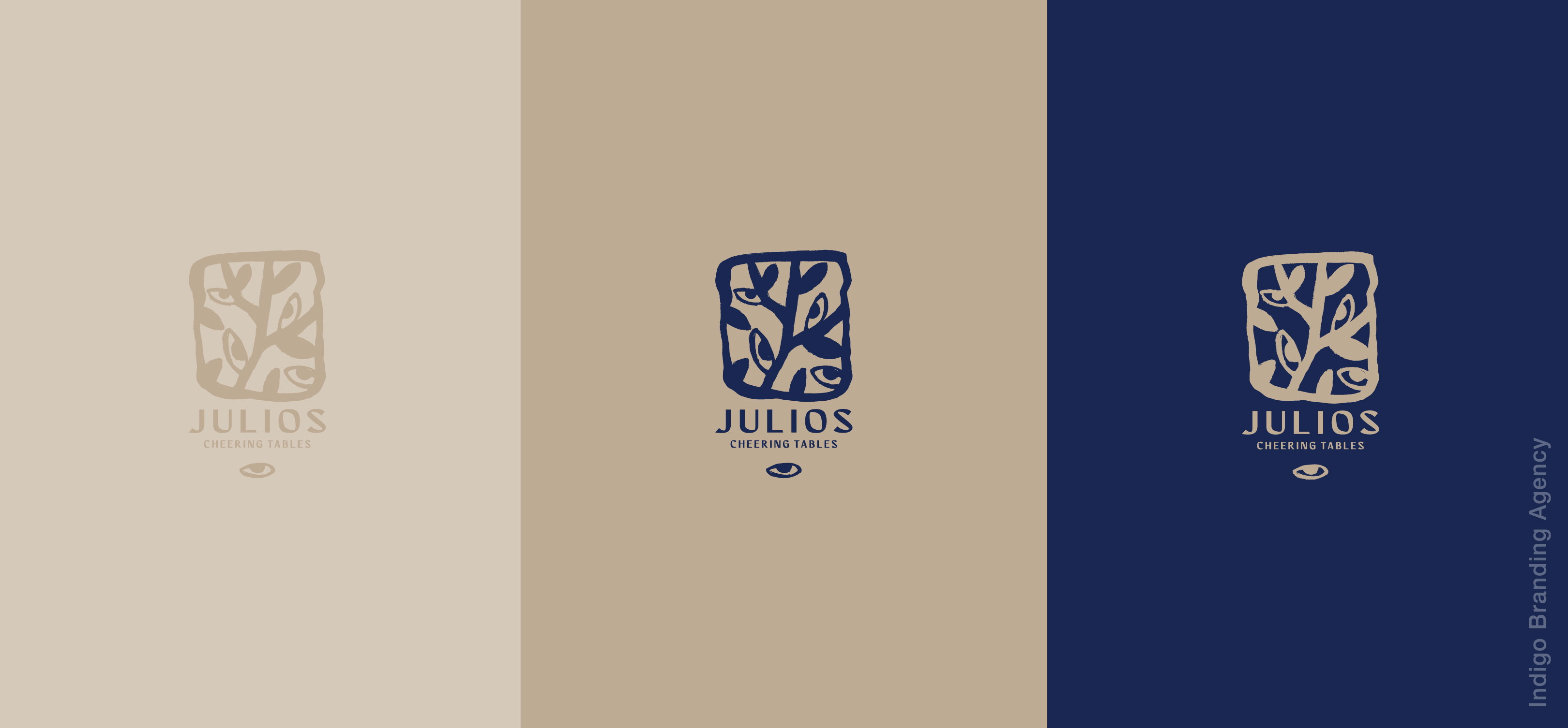 Julios restaurant logo design and branding by indigo branding yerevan Ջուլիոս երևան լոգո Ինդիգո բրենդինգ